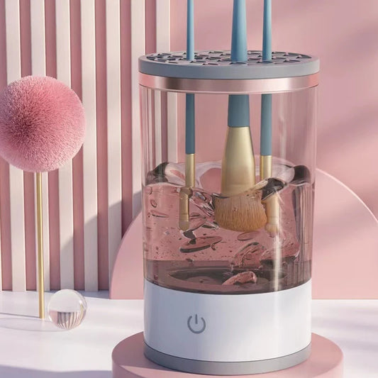 Makeup Brush Cleaner Is An Automatic Rotating Brush Cleaner For Deep Cleaning One Click