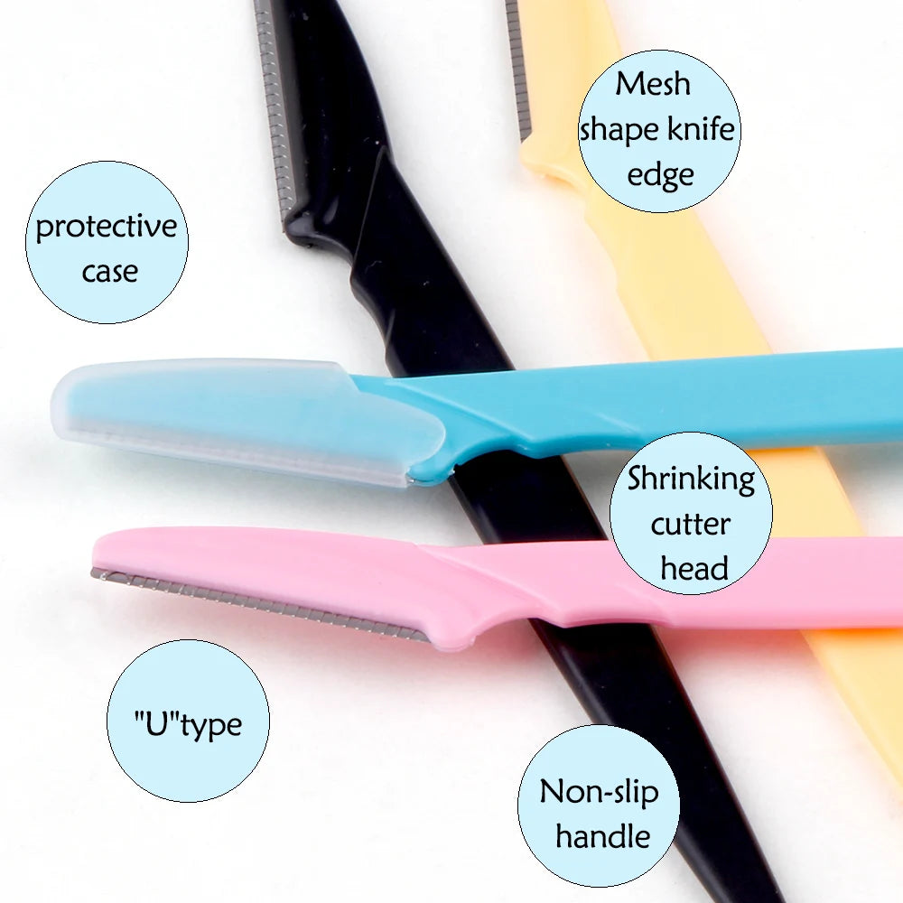 3/4/10Pcs Eyebrow Trimmer Face Blade Shaver Portable Eye Brow Epilation Hair Removal
