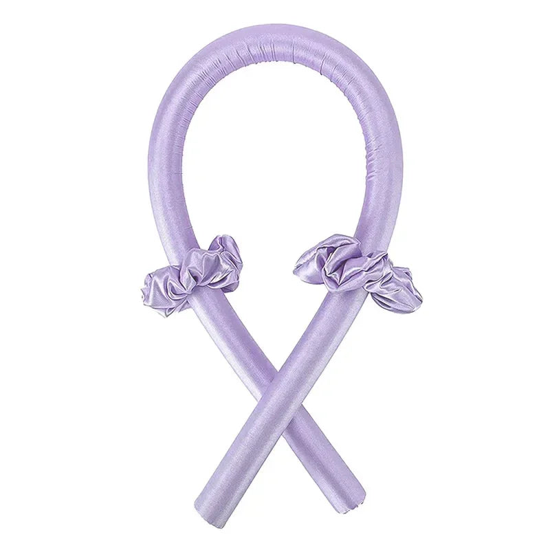 Heatless Curling Rod Headband No Heat Silk Curls Ribbon Hair Rollers Sleeping Soft Headband