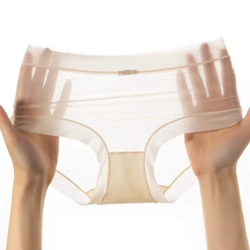 3Pcs/Set Women Thin Silky Panties Sexy Lingerie Quick Drying Briefs Female Seamless