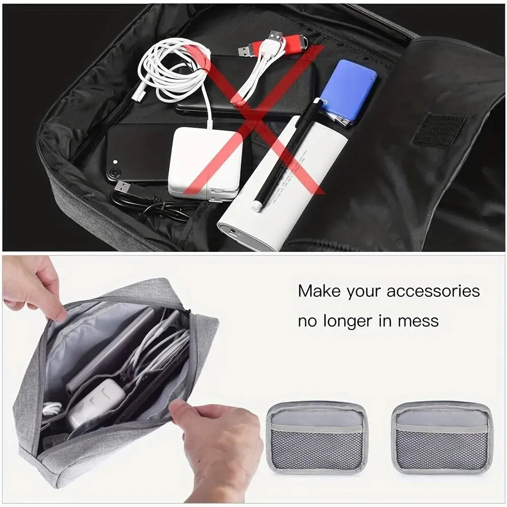 Storage Bag Cable Cord Organizer Travel Bag Small Electronics