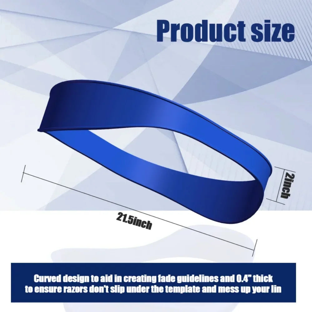 DIY Home Hair Trimming Haircuts Curved Headband Silicone Neckline Shaving Template Hair
