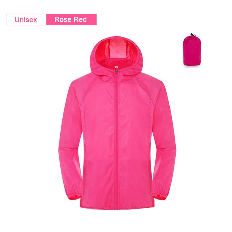 Camping Waterproof Jacket Men Women Windbreaker Men Raincoat