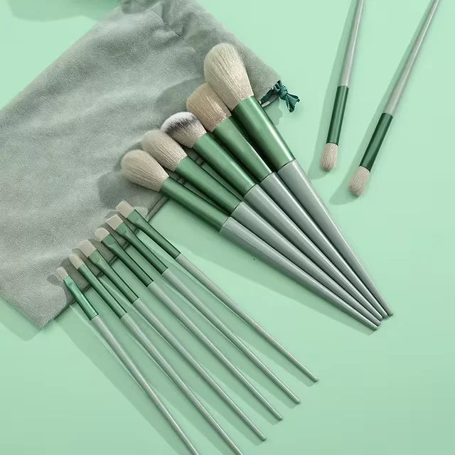 13 PCS Colorful Makeup Brush Set Eyeshadow Foundation Complete Eyeshadow Blush