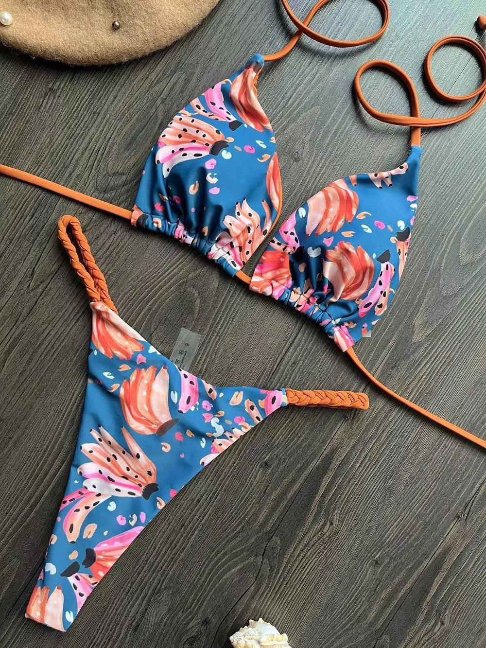 Bikini High Waist Swimsuit Sexy Thong Bikini Set Zebra Print Women Brazilian Swimwear