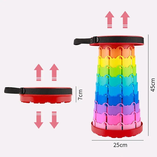 Upgraded Portable Foldable Folding Stool Retractable Folding Camping Stool Suitable For Adults
