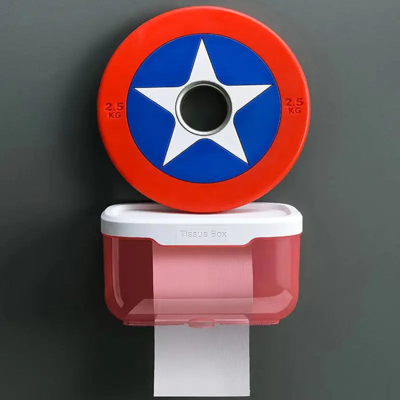 Toilet Paper Support Box No Punch, Storage Waterproof, Storage Rack Toilet Paper