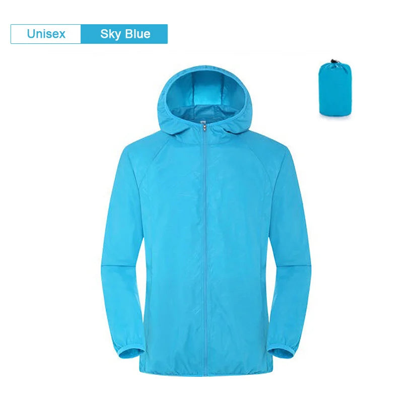 Camping Waterproof Jacket Men Women Windbreaker Men Raincoat