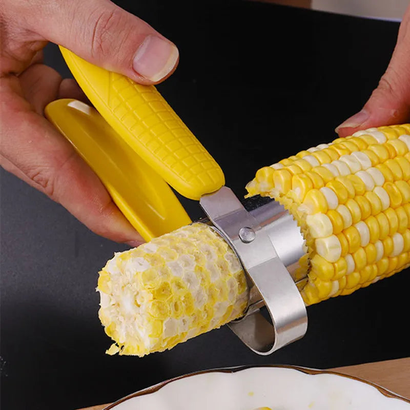 Manual Stainless Steel Corn Thresher Peeler Cob Stripper Remover Food Crusher Separator