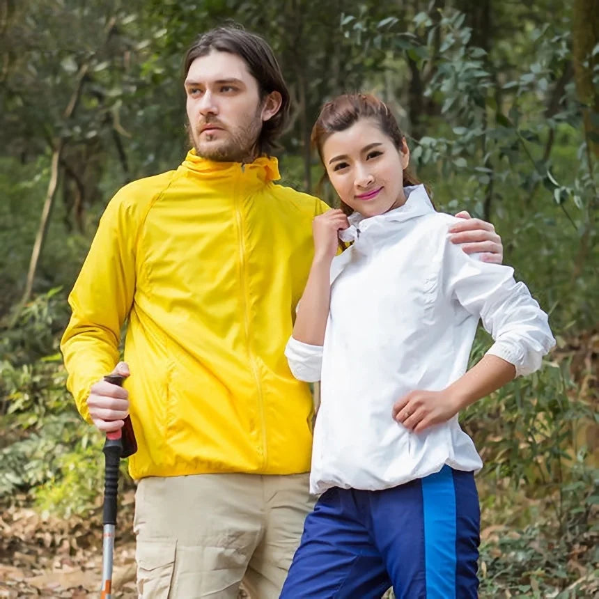 Camping Waterproof Jacket Men Women Windbreaker Men Raincoat