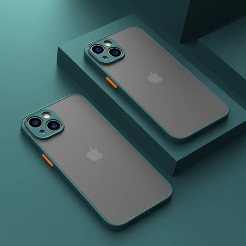 New Armor Bumper Shockproof Phone Case For iPhone Silicone Hard Cover Capa