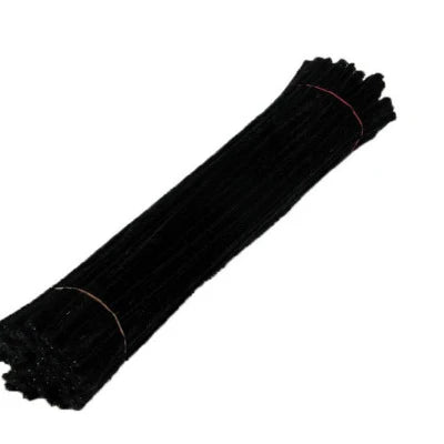 50PCS 30cm Chenille Stems Pipe Cleaners Kids Plush Educational Toy Colorful Pipe