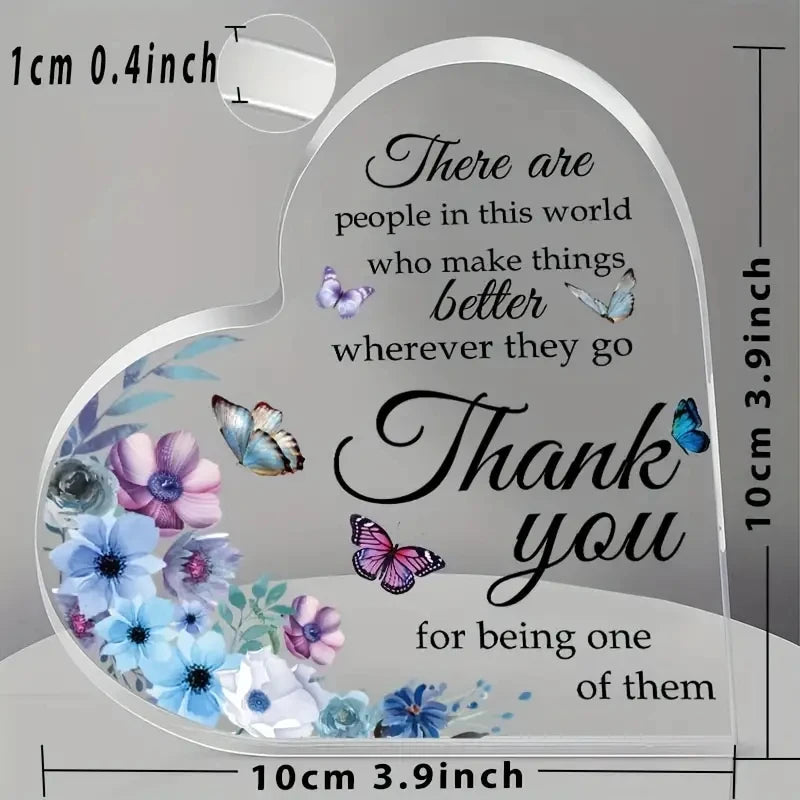 Appreciation Gifts For Teacher Thank You Gifts For Coworker Acrylic Heart Keepsake