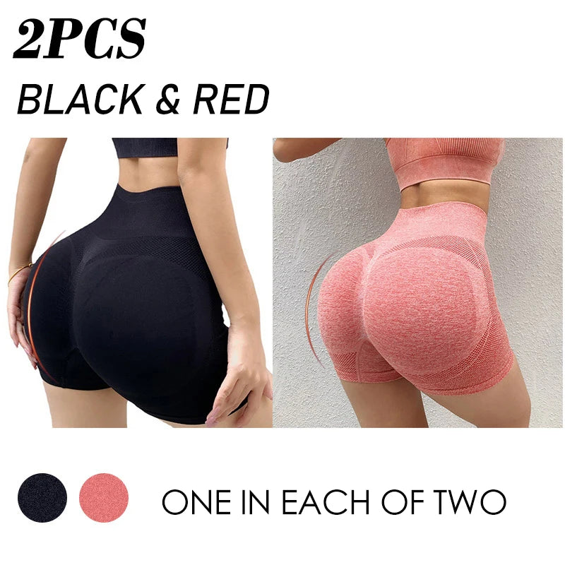 Women Yoga Shorts High Waist Workout Shorts Fitness Yoga Lift Butt Fitness Ladies Yoga Gym