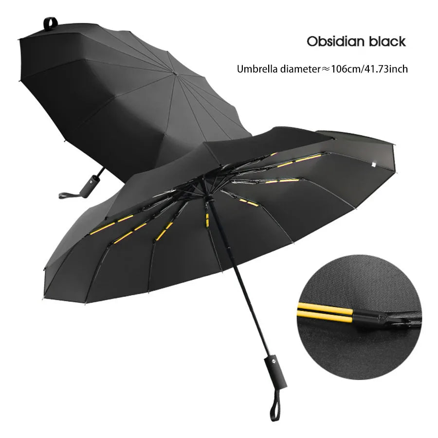 Reinforced 24-Bone Umbrella, Men's Business Strong And Durable Wind-resistant Umbrella