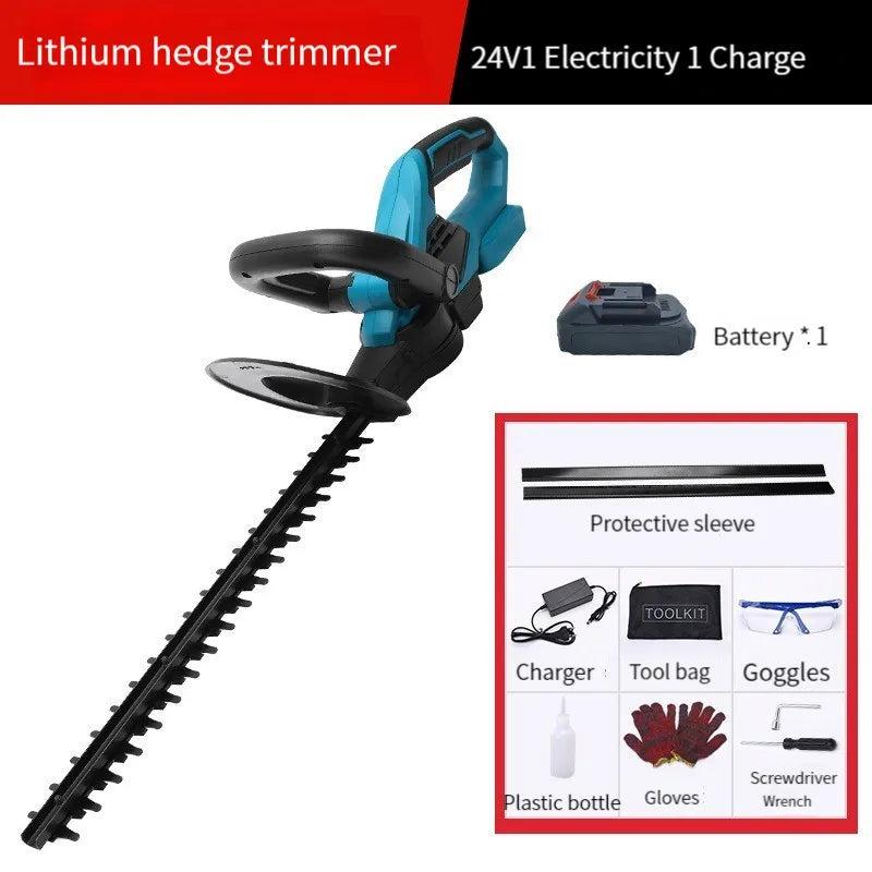 24V Cordless Grass Hedge Trimmer Electric Pruning Household Lawn Mower Grass