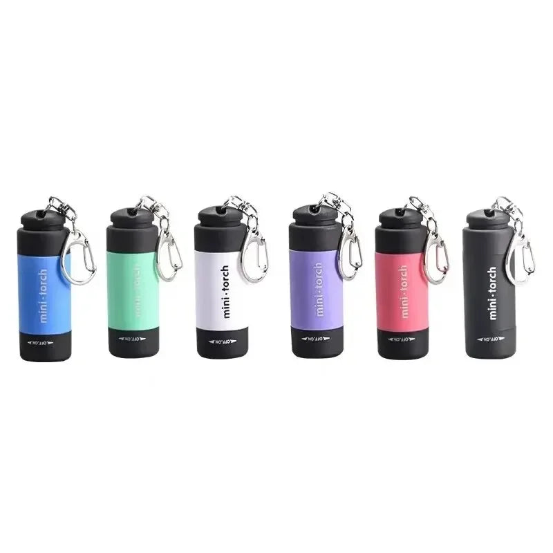 Led micro pocket flashlight portable USB rechargeable keychain flashlight waterproof