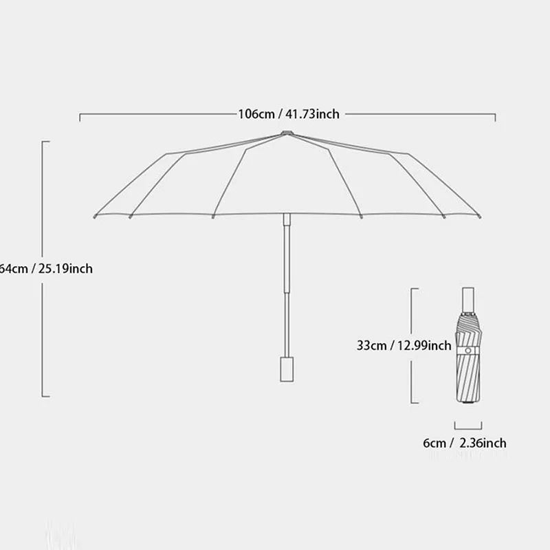Reinforced 24-Bone Umbrella, Men's Business Strong And Durable Wind-resistant Umbrella