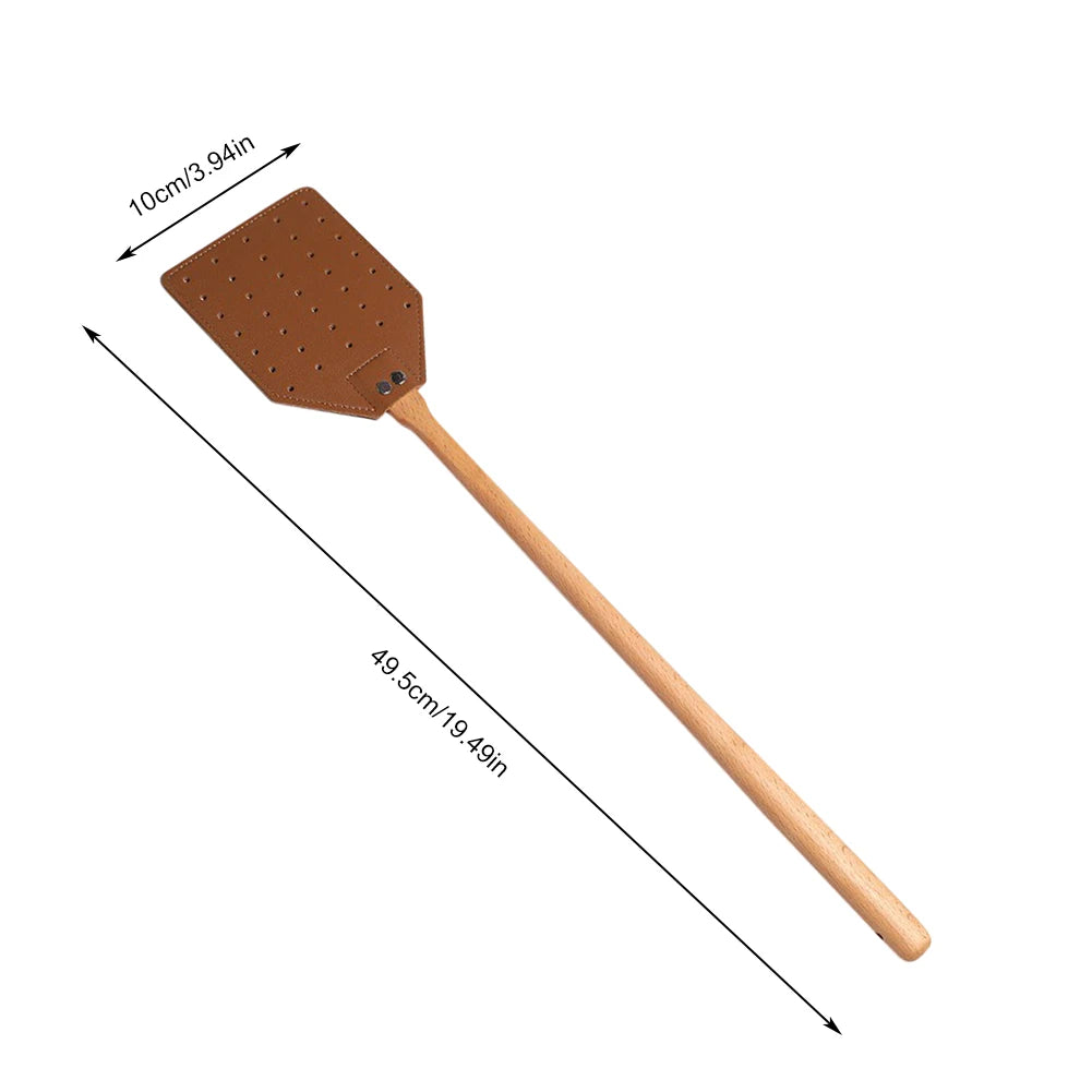 1PC Leather Fly Swatter with 19