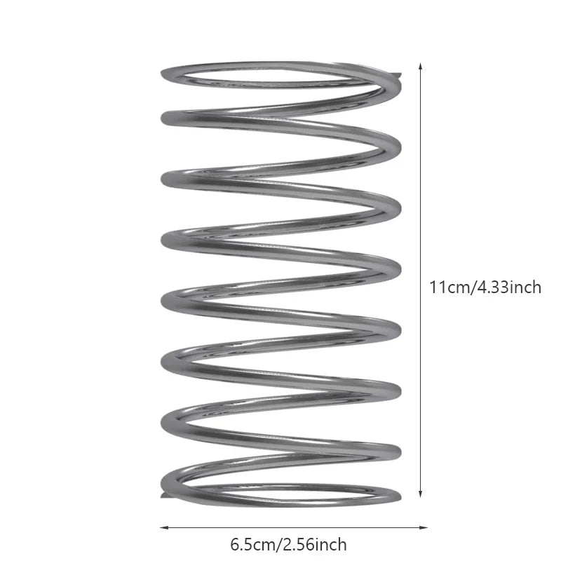 Spring Stainless Steel Cylindrical Toothbrush Stand Toothpaste Holder Pen Rack Storage