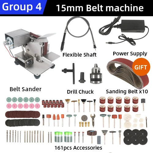 Mini Electric Belt Sander 220v 110v Belt Grinder Polishing Grinding Machine Cutter Edges