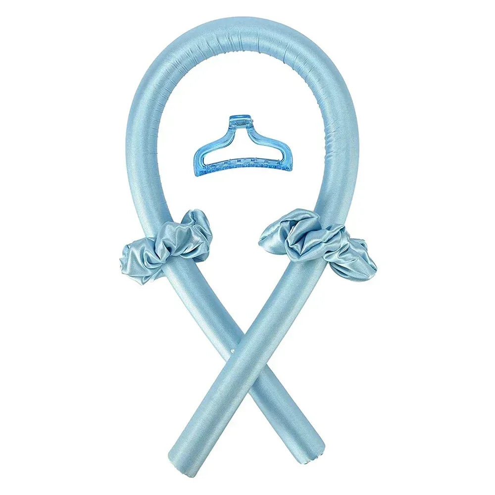 Heatless Curling Rod Headband No Heat Silk Curls Ribbon Hair Rollers Sleeping Soft Headband