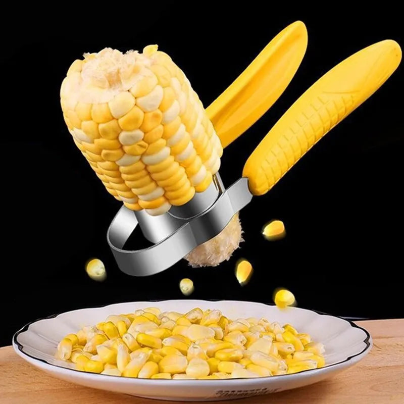 Manual Stainless Steel Corn Thresher Peeler Cob Stripper Remover Food Crusher Separator