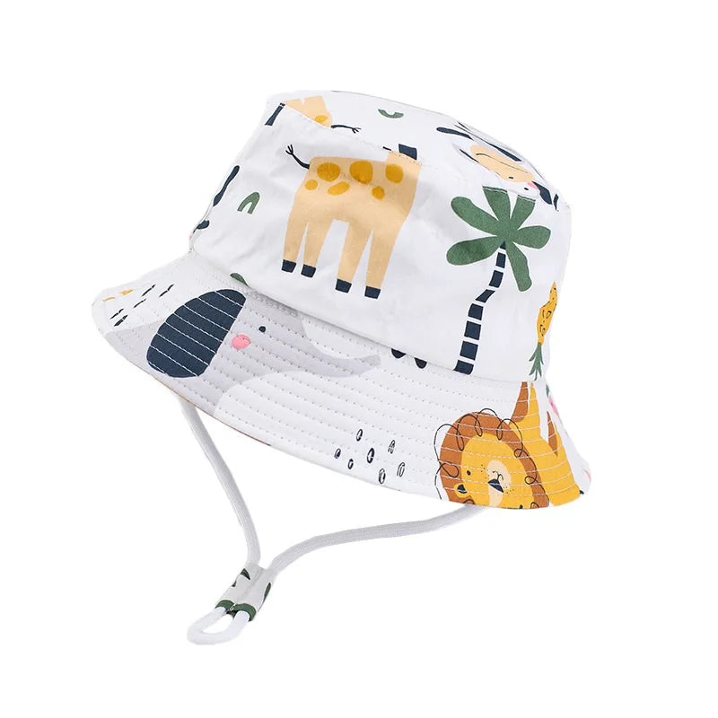 Summer Panama Baby Girls Hat Autumn Cartoon Boys Fisherman Hat Baby Sun Hat Outdoor