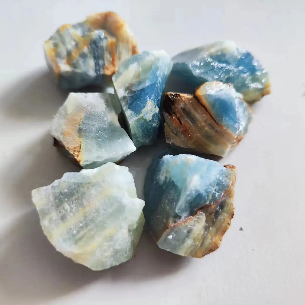 Natural Blue Lux Stone Crystal Stone Irregular Shape Mineral Rock Reiki Healing Stone