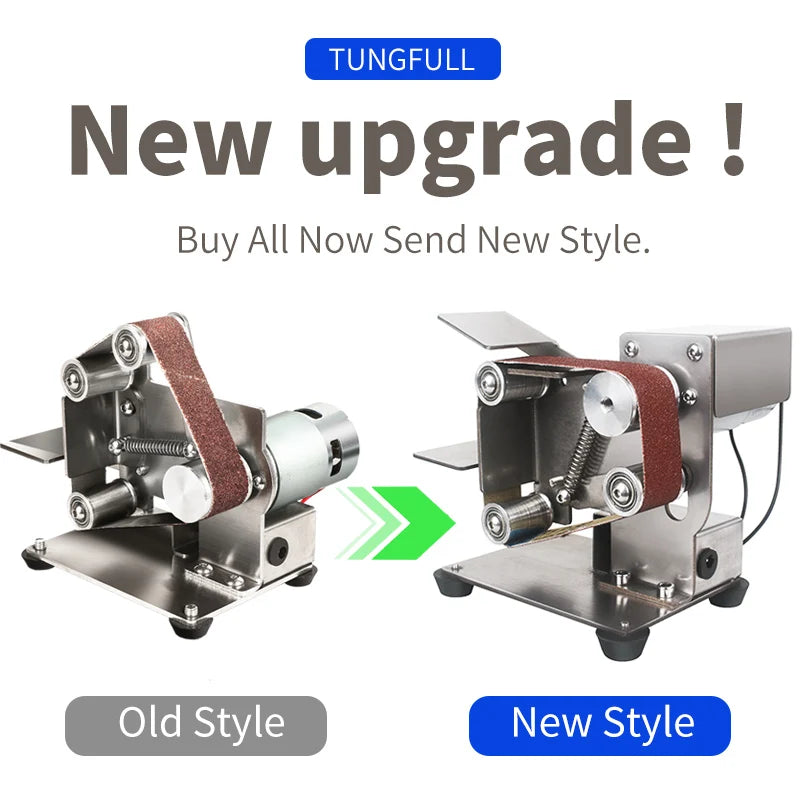Mini Electric Belt Sander 220v 110v Belt Grinder Polishing Grinding Machine Cutter Edges