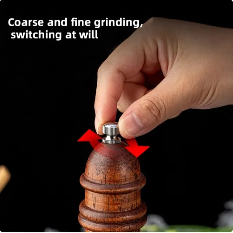 Pepper grinder Multi-functional Hand grinder Sea salt pepper solid wood kitchen seasoning tool
