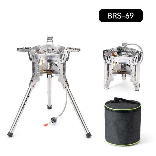 BRS-69 High Power 4360W Outdoor Gas Stove Adjustable Height Foldable Gas Burner
