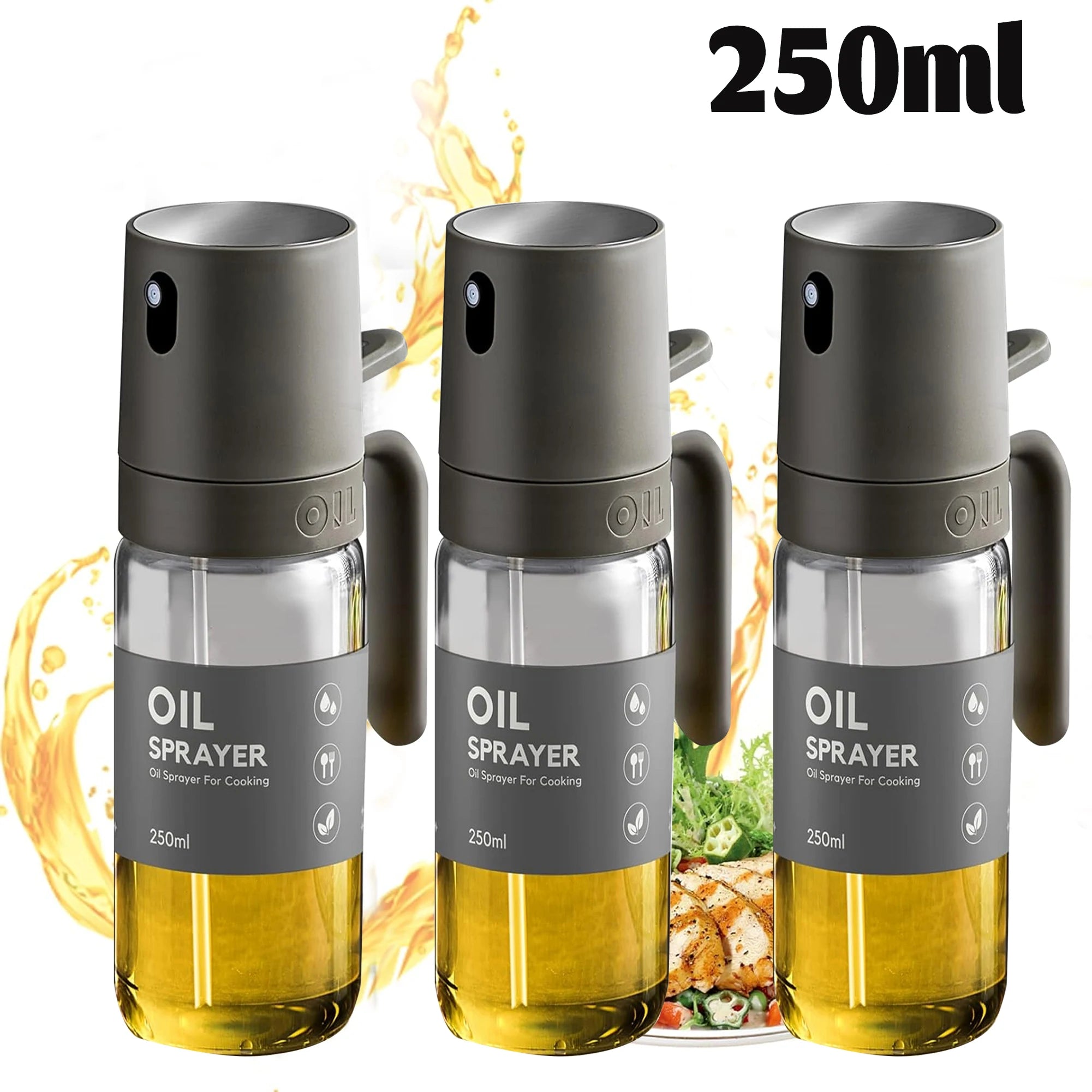 Kitchen Glass Oil Sprayer Bottle Olive Oil Sprayer Mister Spray Oil Dispenser Baking Kitchen Tool