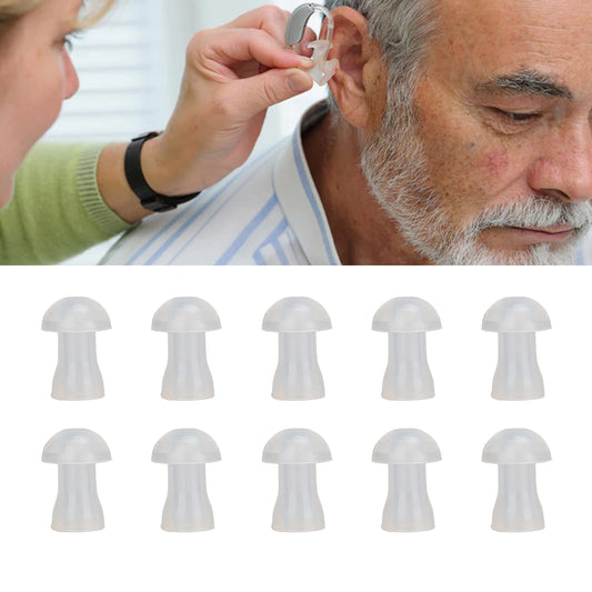 10Pcs Hearing Aid Ear Tips Earbuds Soft Replacement Universal Domes Hearing Aid Ear