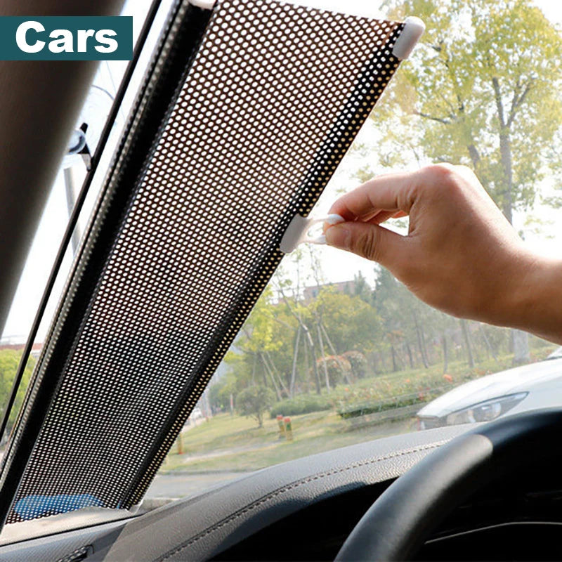 Universal Roller Blinds Suction Cup Sunshade Nail-free Blackout Curtain Car Bedroom Kitchen
