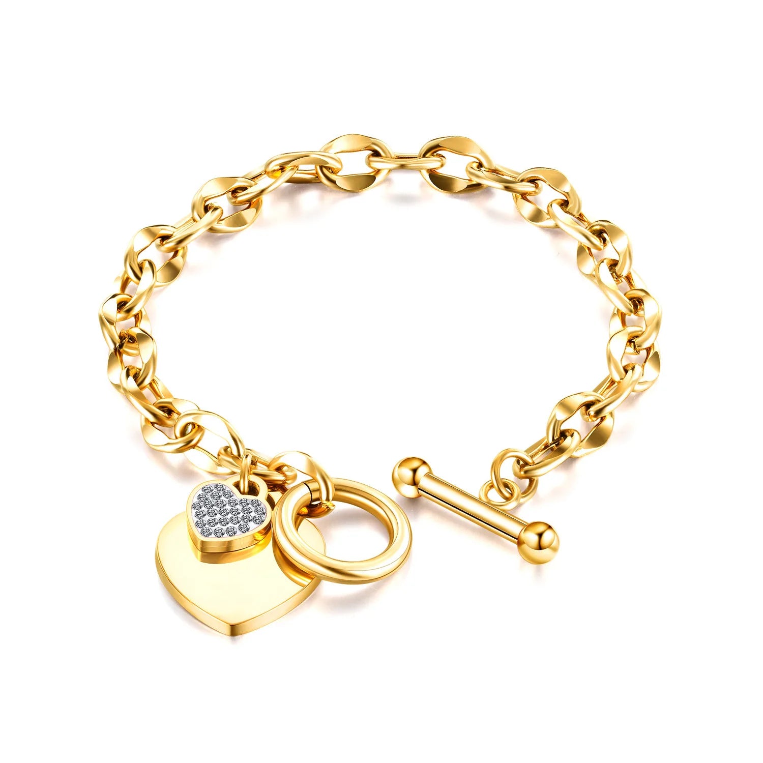 Stainless Steel Bracelet For Women Heart Bracelets Fashion Jewellery Accessory