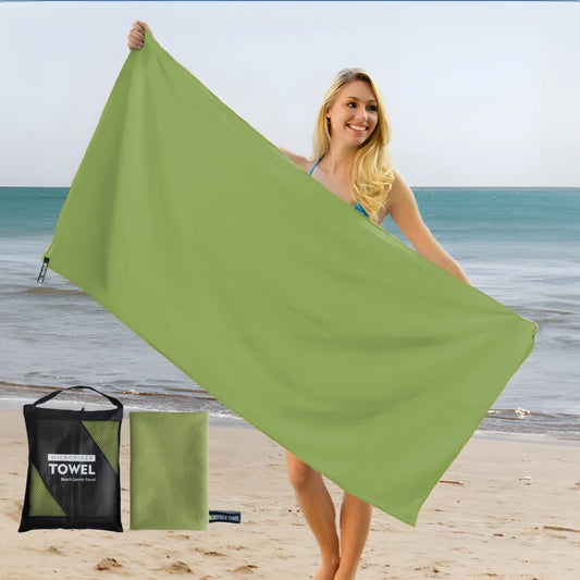 Beach Towel Oversized,Thick Sand Free Microfiber Quick Dry Towel 31.5”x71”, Super Absorbent