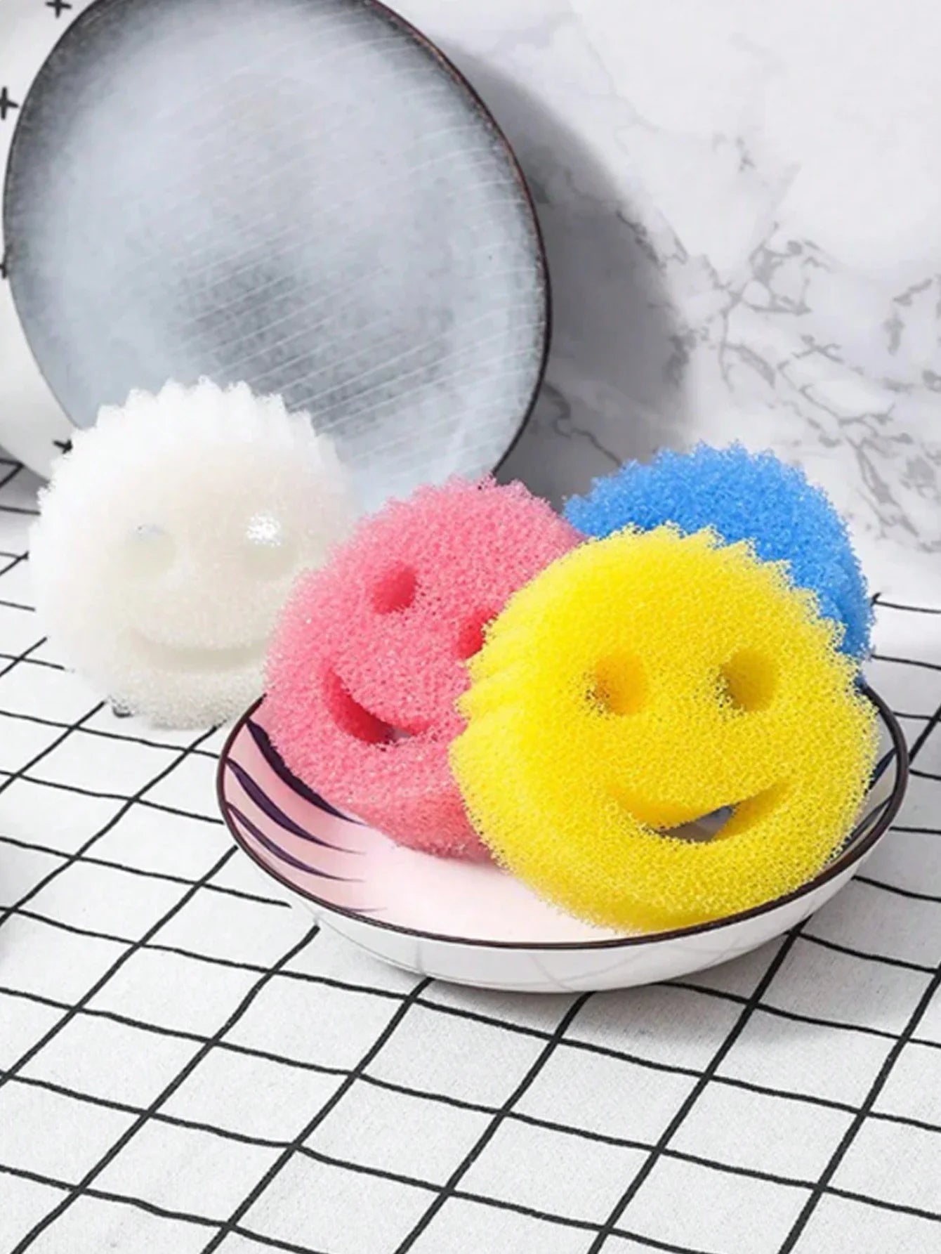 6PCS Dishwashing Sponge Cloth Strong Scouring Pad Kitchen Cleaning Wipe Miracle Sponge