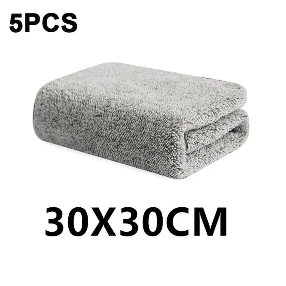 5Pcs Kitchen Cleaning Towel Absorbent Non-stick Oil Rags Pot Dish Washing Wipe Cloth