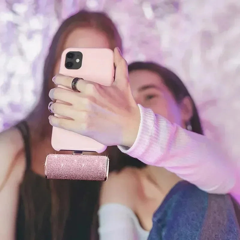 Power Bank Shiny Diamond Fashion High Quality  5000mAh Portable Charger Mobile Power