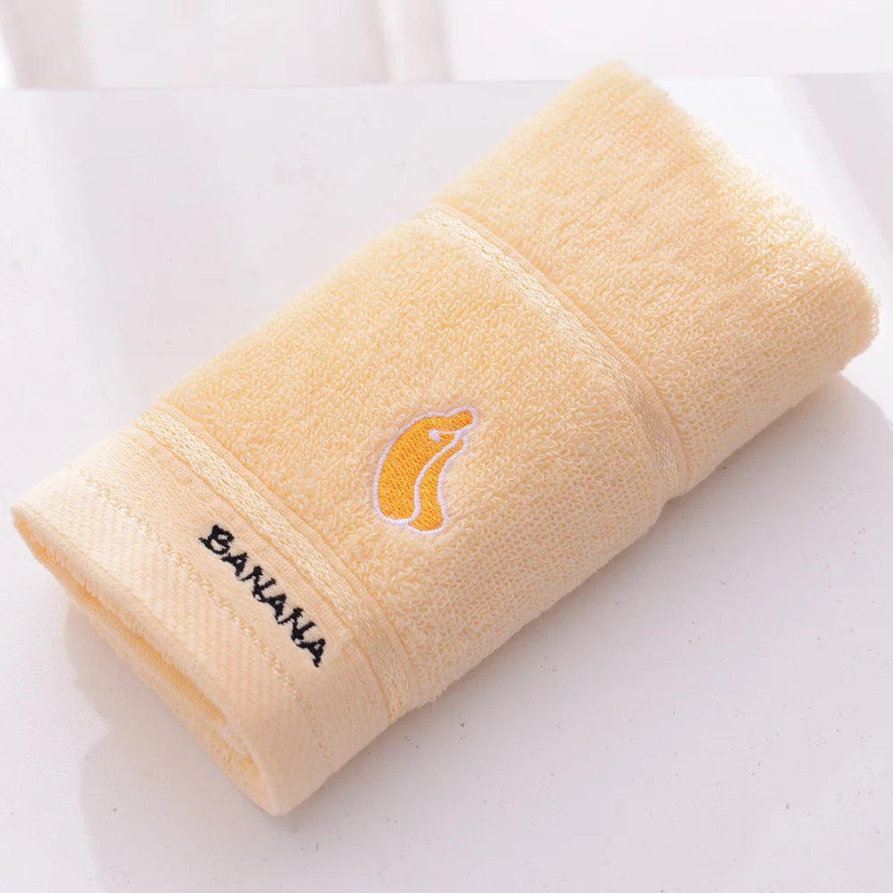 Soft Cotton Baby Bath Towel Cartoon Fruit Face Towel Newborn Infant Kids Soft