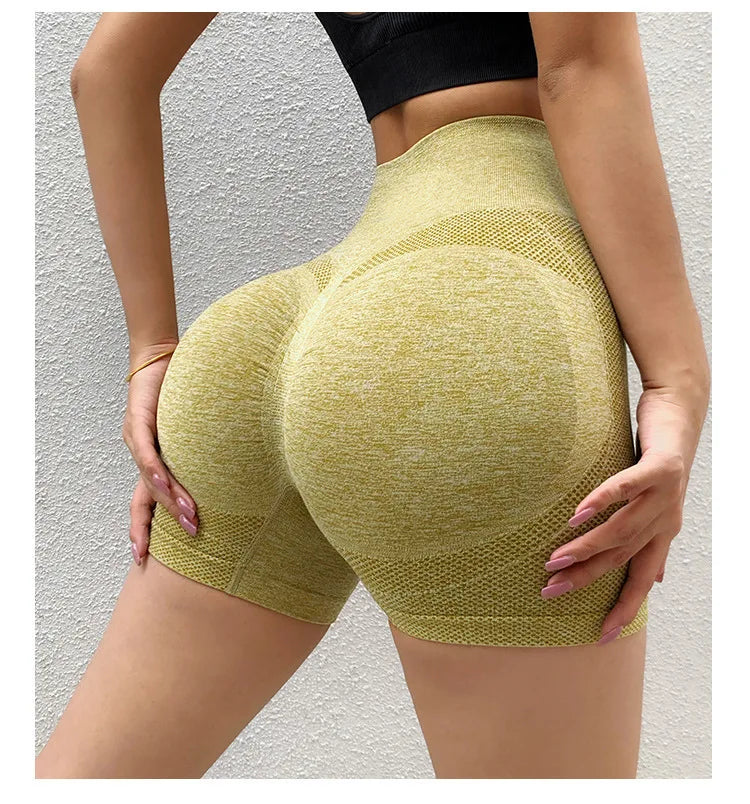 Women Yoga Shorts High Waist Workout Shorts Fitness Yoga Lift Butt Fitness Ladies Yoga Gym