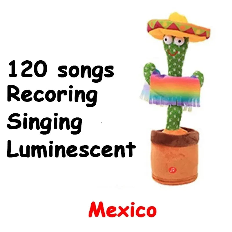 1pc Electronic Plush Toy Home Decoration for Children Xmas Gifts Dancing Talking Cactus Toys