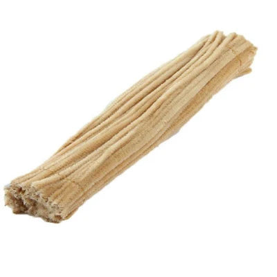 50PCS 30cm Chenille Stems Pipe Cleaners Kids Plush Educational Toy Colorful Pipe