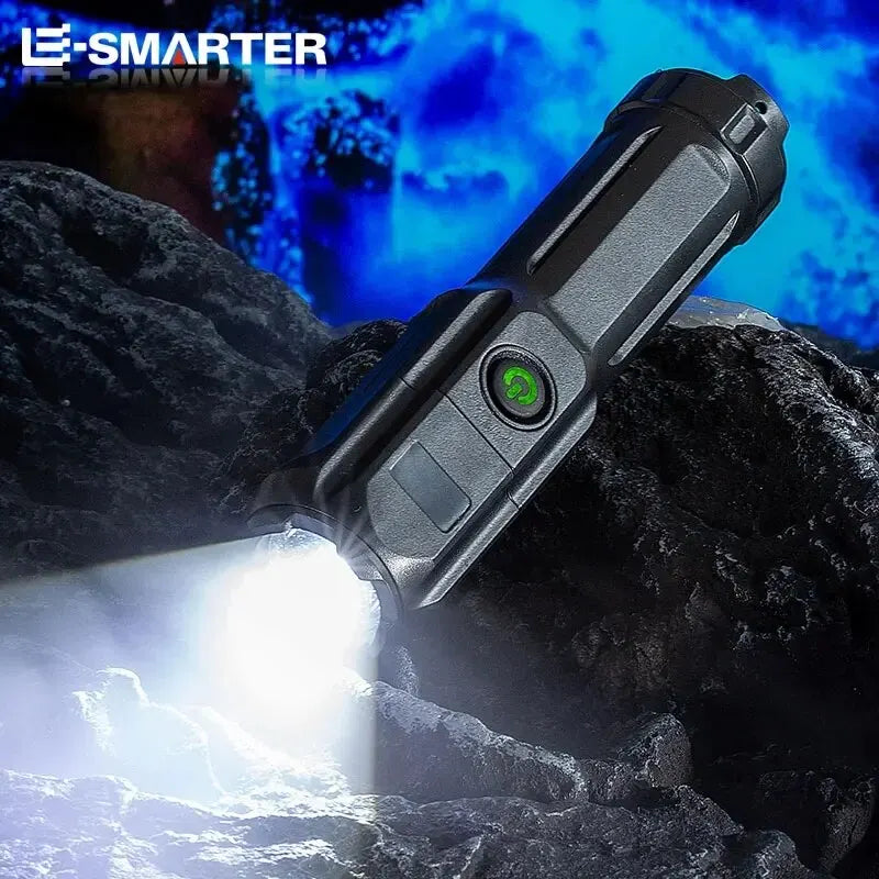 4 Lighting Mode Strong LED Flashlights Telescopic Zoom Tactical Torch