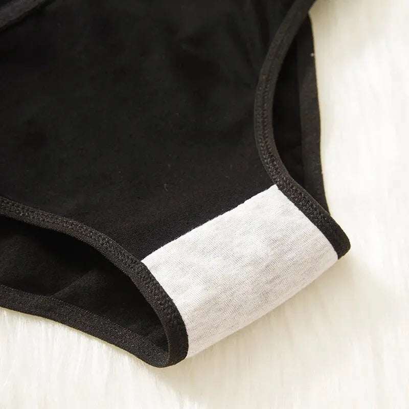 5Pcs/set Cotton Cartoon Cute Panties Girls' Short Underwear For Women Ladies Pantys Female