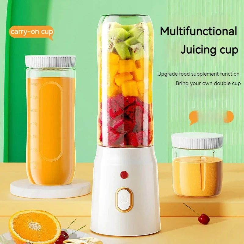 Portable Wireless Blender Electric Fruit Juicer Machine For Orange Ice Crushing 10 Blade Auxiliary