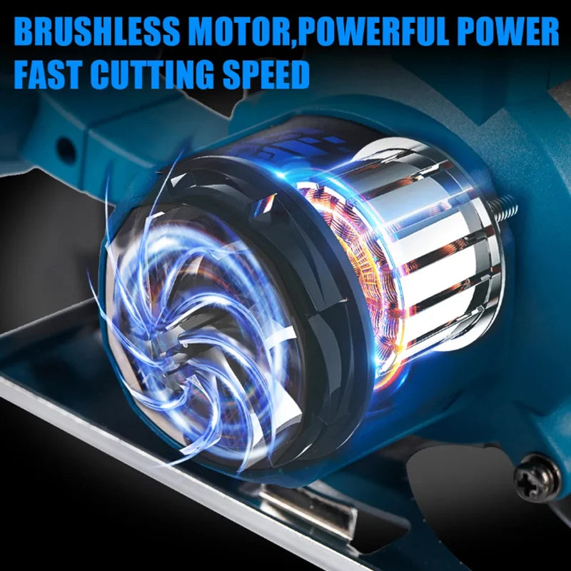 Brushless 5 Inch 125mm Electric Circular Saw Cordless 0-45° Adjustbale Woodworking Cutting