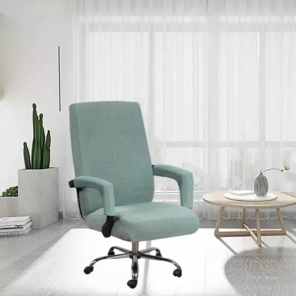 Elastic Computer Office Chair Cover Kitchen Modern Simple Desk Chair Cover Armrest Seat