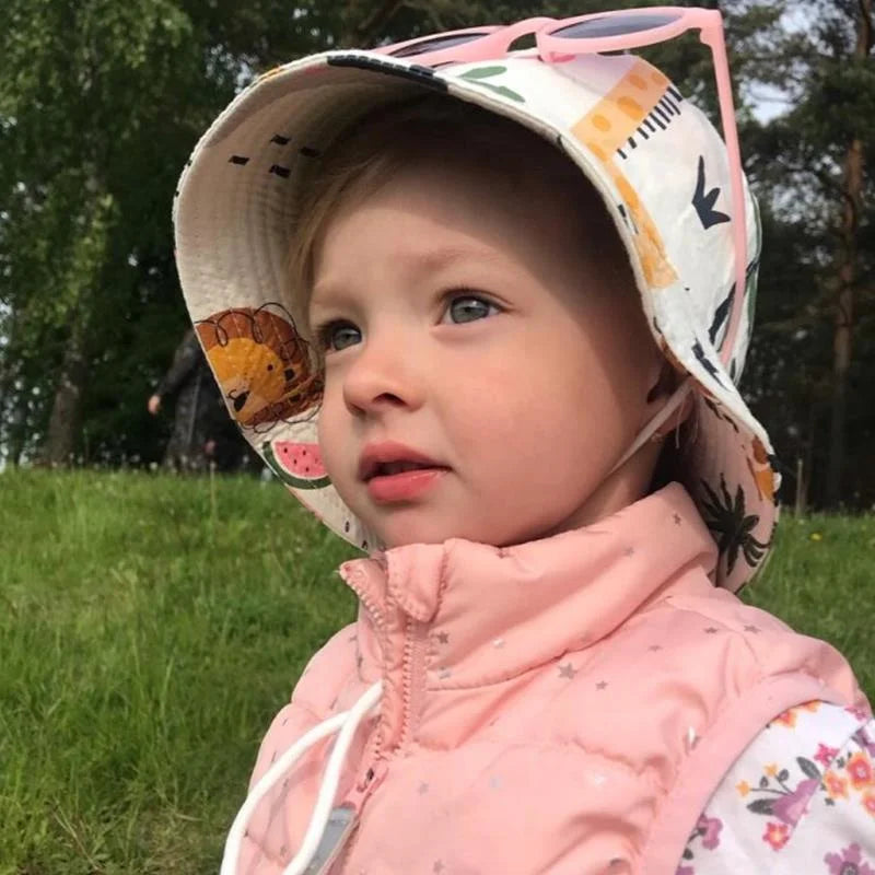 Summer Panama Baby Girls Hat Autumn Cartoon Boys Fisherman Hat Baby Sun Hat Outdoor